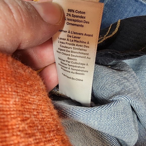 NWT TALBOTS BLUE DENIM SKIRT EMBOSSED FLORAL PLUS SIZE 16W $99 - Picture 10 of 10